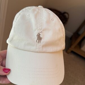 Polo by Ralph Lauren Cream Cotton cap